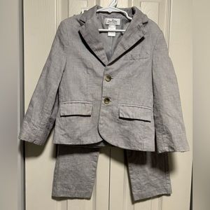 Janie And Jack Special Occasion Boys 2 piece Linen/Cotton Suit